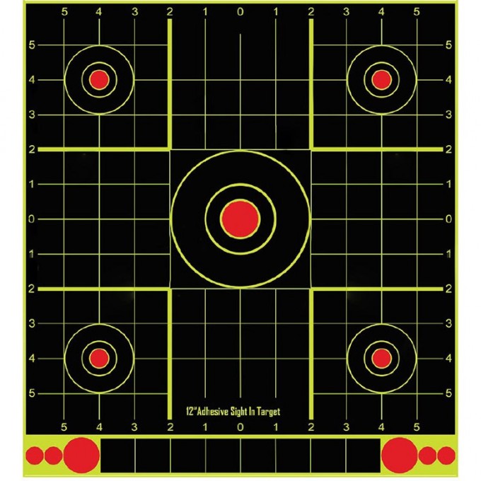 Мишень самоклеящаяся осыпающаяся STALKER, квадратная, 30.5х30.5 см, 25 штук ST-TP-213-30CM-25X
