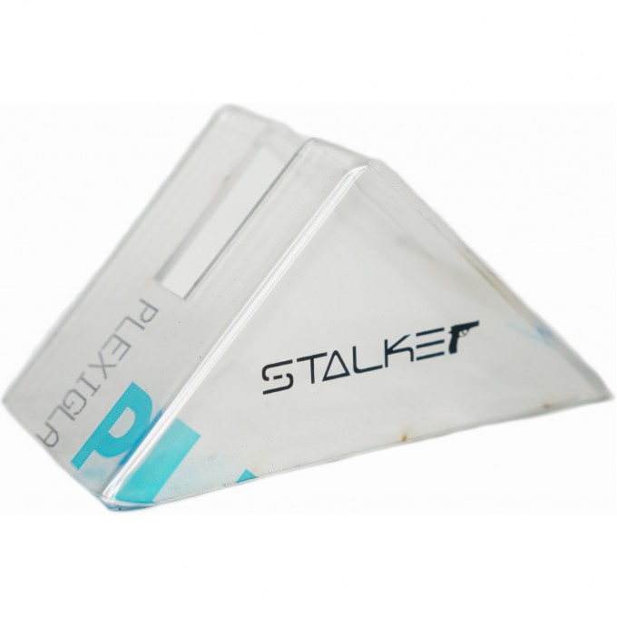 Подставка для пистолетов STALKER (треугольник, пластик, прозрачный, логотип STALKER) ST-stand